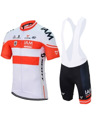 Equipación corta con tirantes IAM para ciclistas en 2023 a buen precio