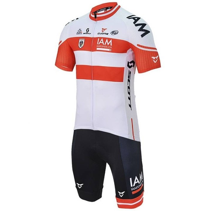 Equipación corta con tirantes IAM para ciclistas en 2023 a buen precio