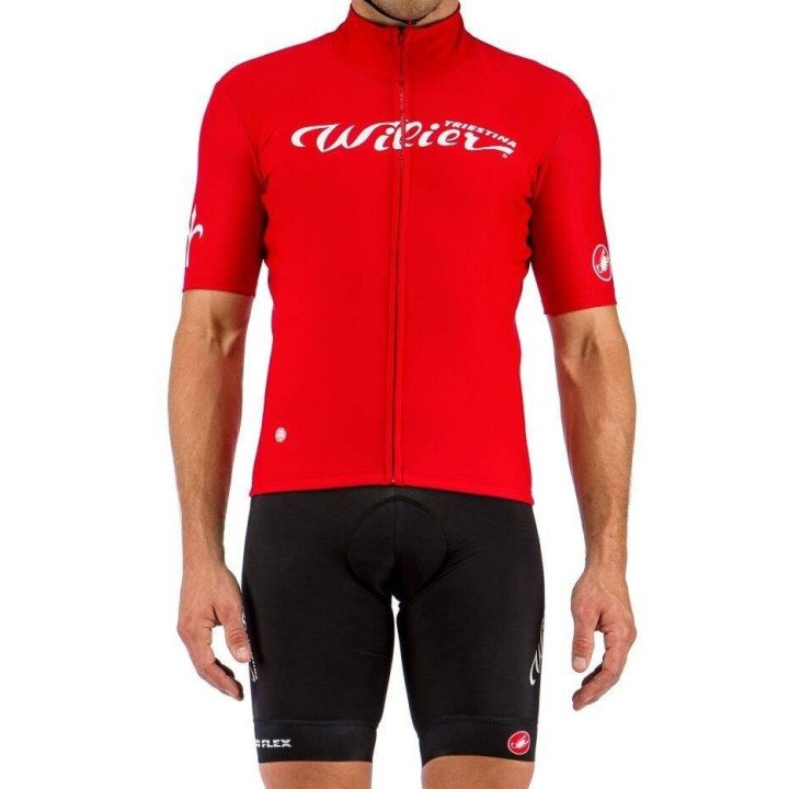Equipación corta con tirantes Wilier a buen precio para ciclistas