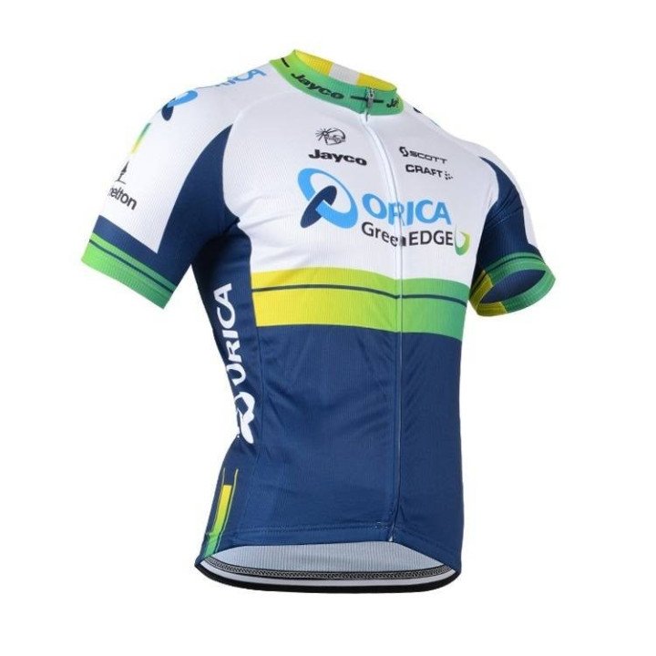 Maillot corto Greenedge Orica para ciclistas que buscan comodidad y estilo