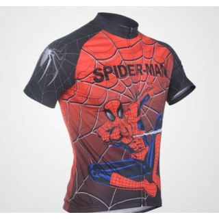 Maillot corto de Spiderman para ciclistas que buscan estilo y comodidad