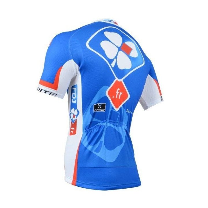 Maillot corto FDJ: comodidad y estilo para tus rutas en bici