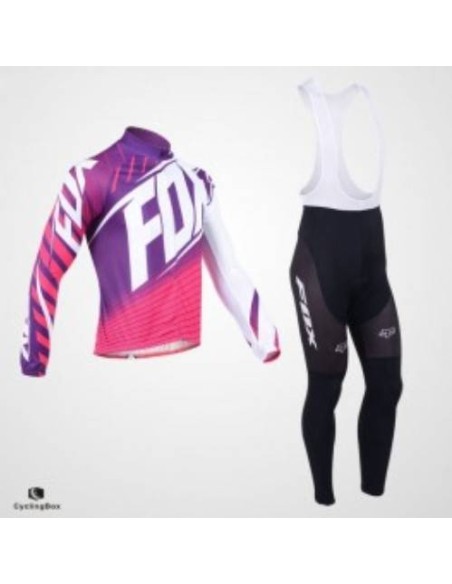 Ropa de ciclismo de invierno con tirantes FOX para estar cómodo y abrigado