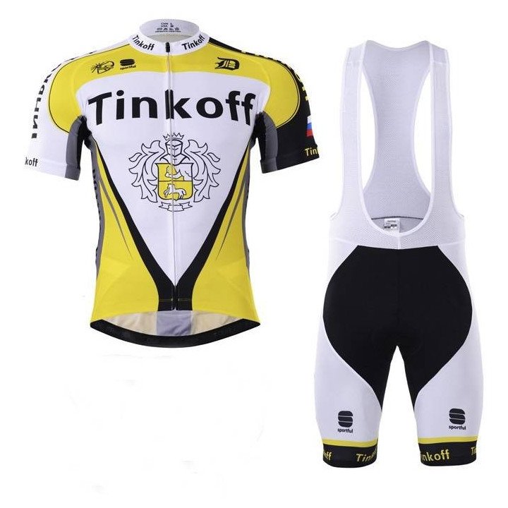 Ropa de ciclismo de verano con tirantes Saxo Bank a buen precio
