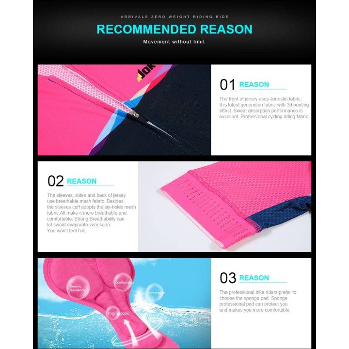 Equipaciones de Ciclismo para Mujer: Conjuntos Cortos y Cómodos de Jokvie