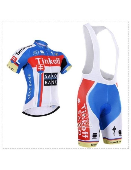 Ropa de ciclismo de verano con tirantes Saxo Bank al mejor precio