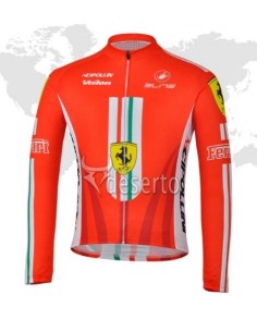 Maillot largo Ferrari: comodidad y estilo para ciclistas