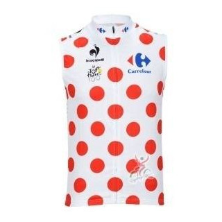 Maillot corto sin mangas para ciclistas en el Tour de Francia