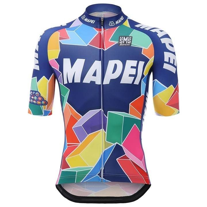 Maillot corto MAPEI para ciclistas que buscan comodidad y estilo