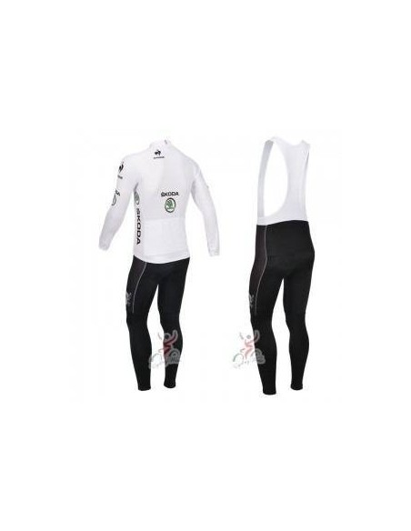 Ropa de Ciclismo de Invierno con Tirantes para un Tour de Francia en Conjunto Largo