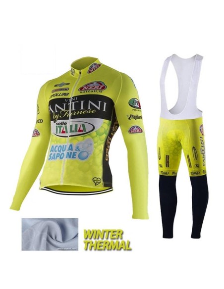 Ropa de ciclismo térmica Vini Fantini con tirantes para estar cómodo y a la moda