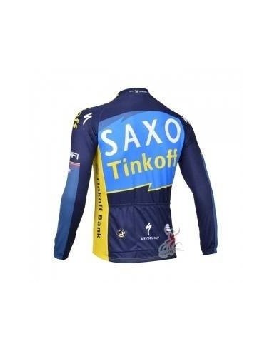 Ropa térmica de ciclismo Saxo Bank con tirantes para estar cómodo en tus rutas