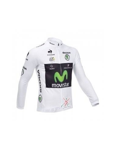 Ropa térmica de ciclismo Movistar con tirantes, ideal para tus entrenos