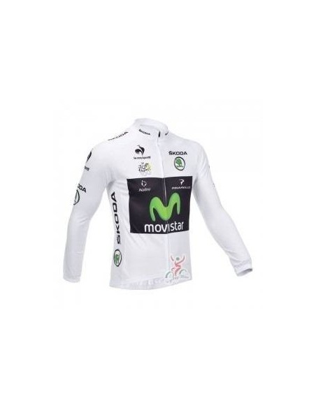 Ropa térmica de ciclismo Movistar con tirantes, ideal para tus entrenos