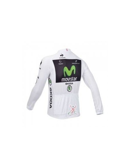 Ropa térmica de ciclismo Movistar con tirantes, ideal para tus entrenos