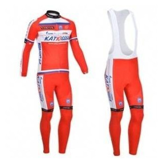 Ropa térmica Katusha para ciclismo con tirantes, cómoda y de calidad