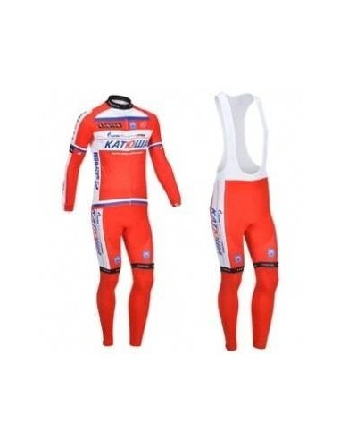 Ropa térmica Katusha para ciclismo con tirantes, cómoda y de calidad