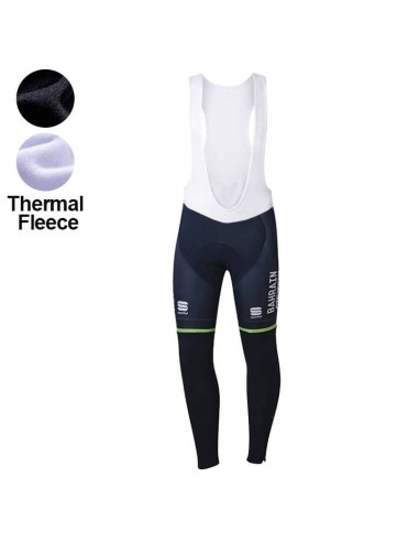 Ropa de ciclismo térmica BAHRAIN MERIDA con tirantes para tus rutas