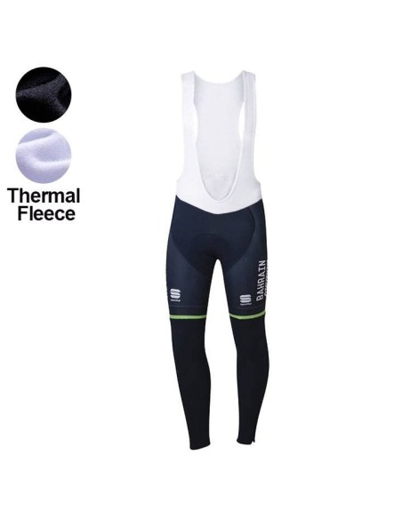 Ropa de ciclismo térmica BAHRAIN MERIDA con tirantes para tus rutas