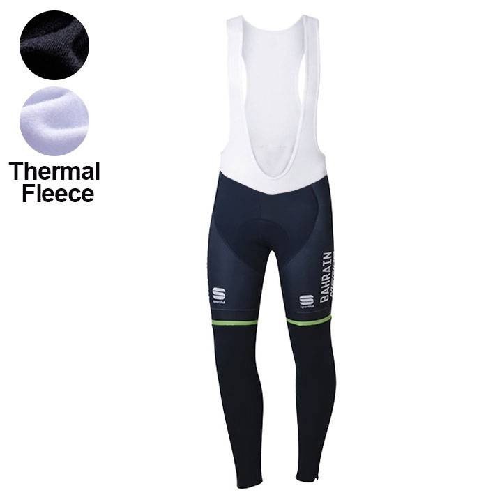 Ropa de ciclismo térmica BAHRAIN MERIDA con tirantes para tus rutas