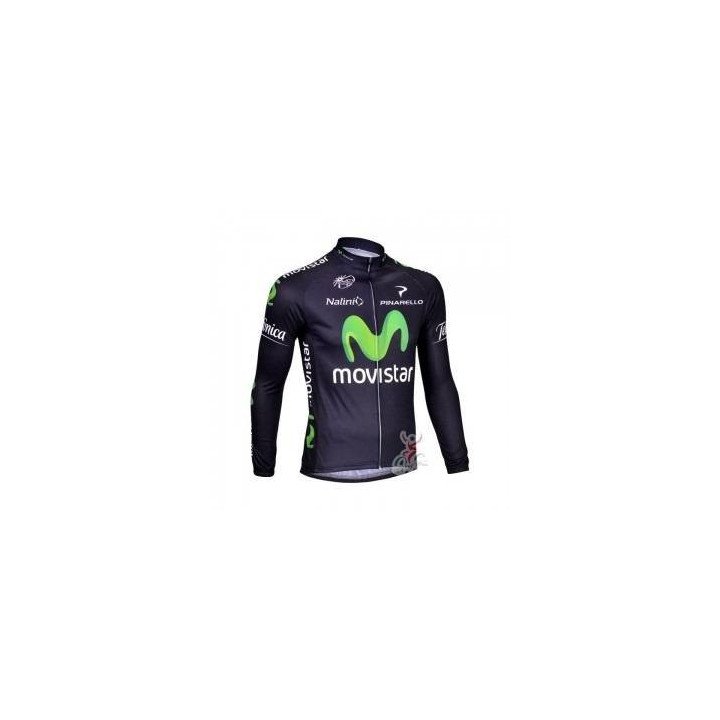 Ropa térmica de ciclismo Movistar con tirantes que te encantará