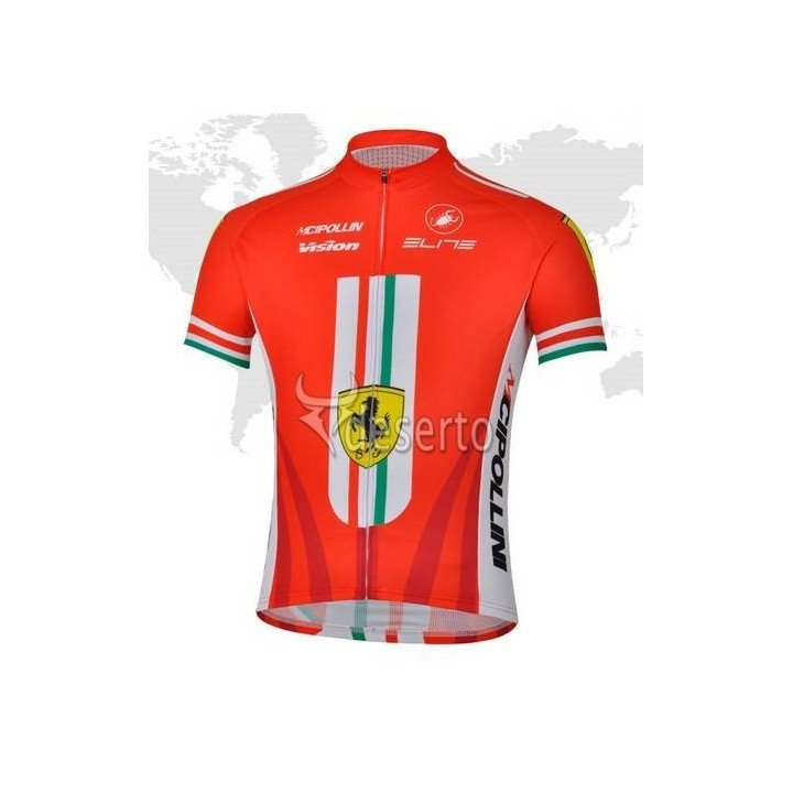 Maillot corto Ferrari: comodidad y estilo para ciclistas