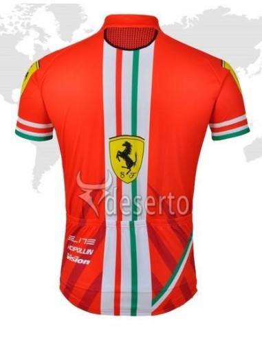 Maillot corto Ferrari: comodidad y estilo para ciclistas