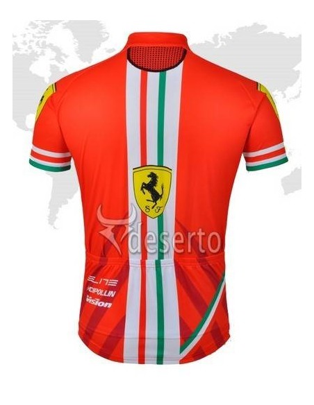 Maillot corto Ferrari: comodidad y estilo para ciclistas