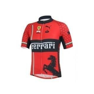 Maillot corto Ferrari: comodidad y estilo para ciclistas