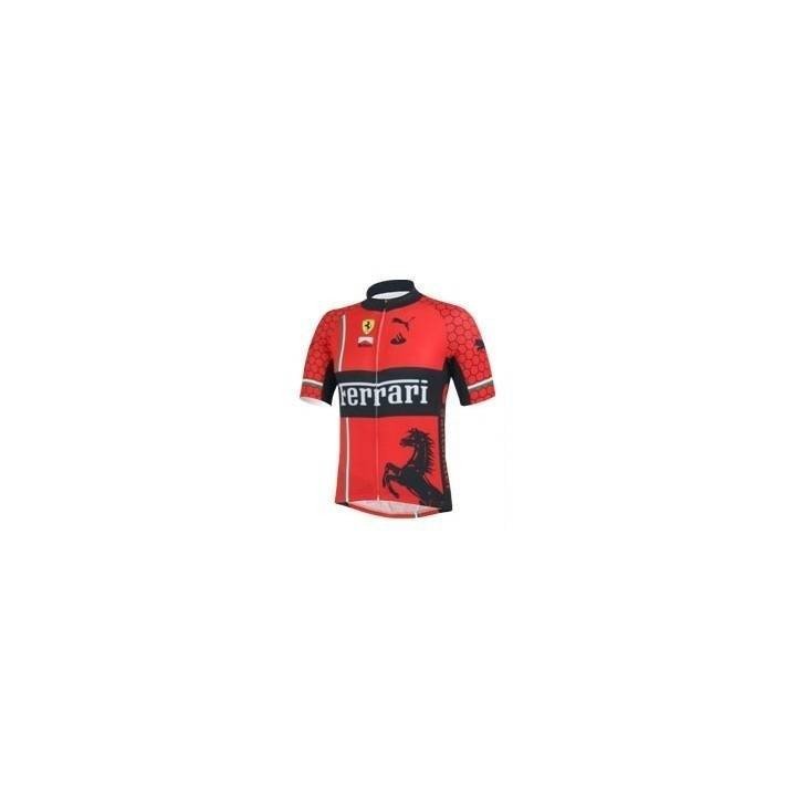 Maillot corto Ferrari: comodidad y estilo para ciclistas