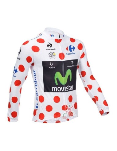 Ropa térmica de ciclismo Movistar con tirantes, ideal para tus paseos