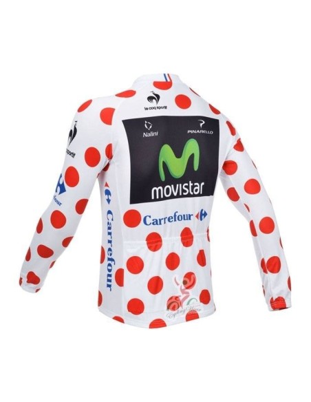 Ropa térmica de ciclismo Movistar con tirantes, ideal para tus paseos