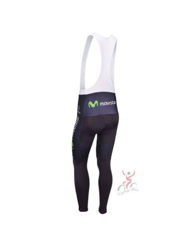 Ropa térmica de ciclismo Movistar con tirantes, ideal para tus paseos