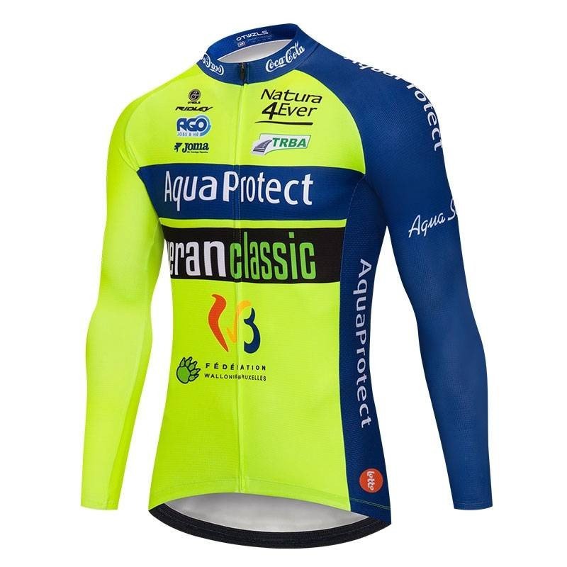 Maillot largo térmico Aquaprotect para ciclistas: comodidad y estilo en cada pedaleada