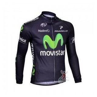 Maillot largo térmico Movistar para ciclistas: comodidad y estilo en cada pedalada