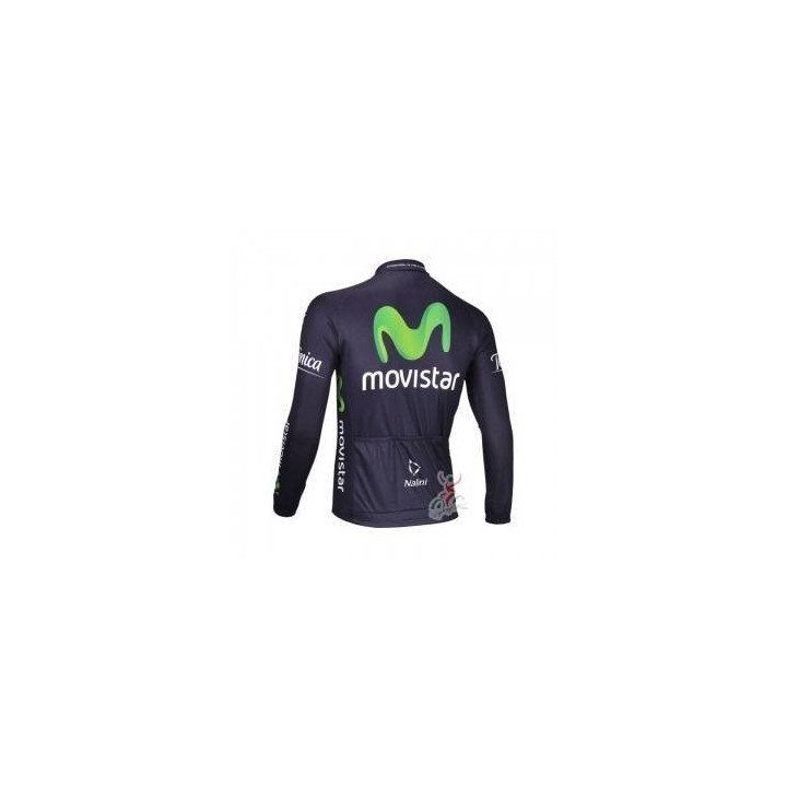Maillot largo térmico Movistar para ciclistas: comodidad y estilo en cada pedalada