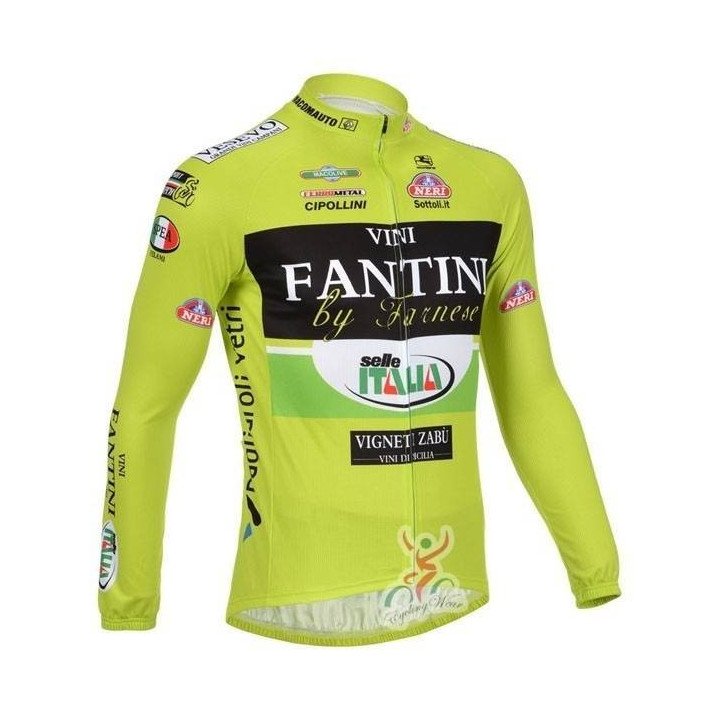 Maillot largo térmico Vini Fantini para ciclistas: comodidad y estilo en cada pedaleo