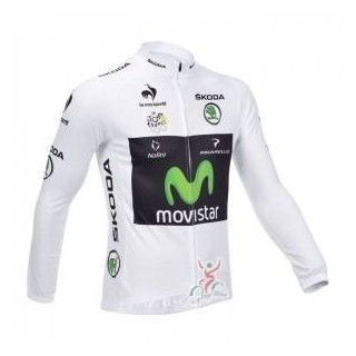 Maillot largo térmico Movistar para ciclistas que buscan comodidad