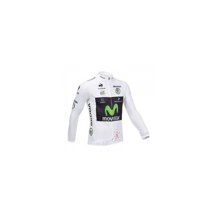 Maillot largo térmico Movistar para ciclistas que buscan comodidad