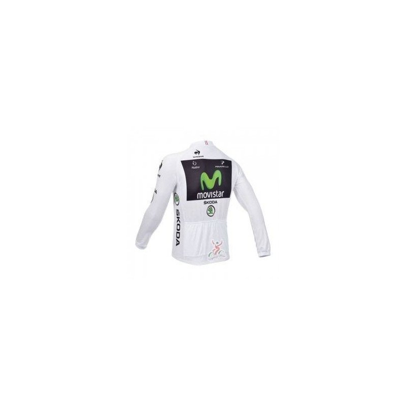 Maillot largo térmico Movistar para ciclistas que buscan comodidad