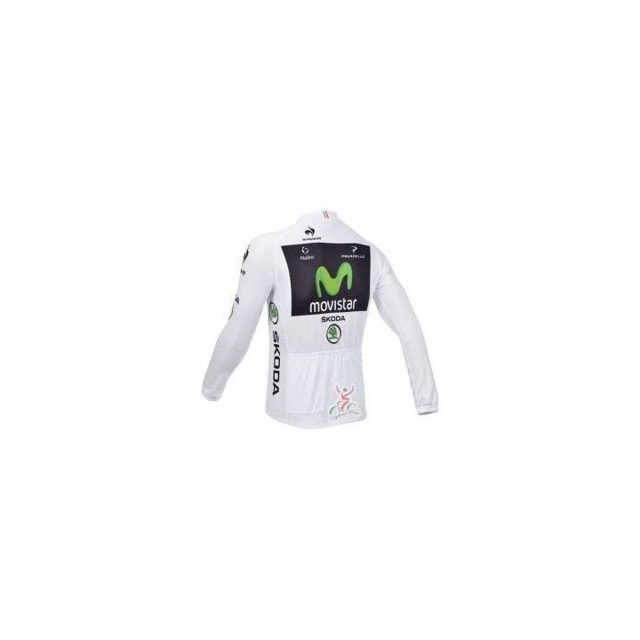 Maillot largo térmico Movistar para ciclistas que buscan comodidad