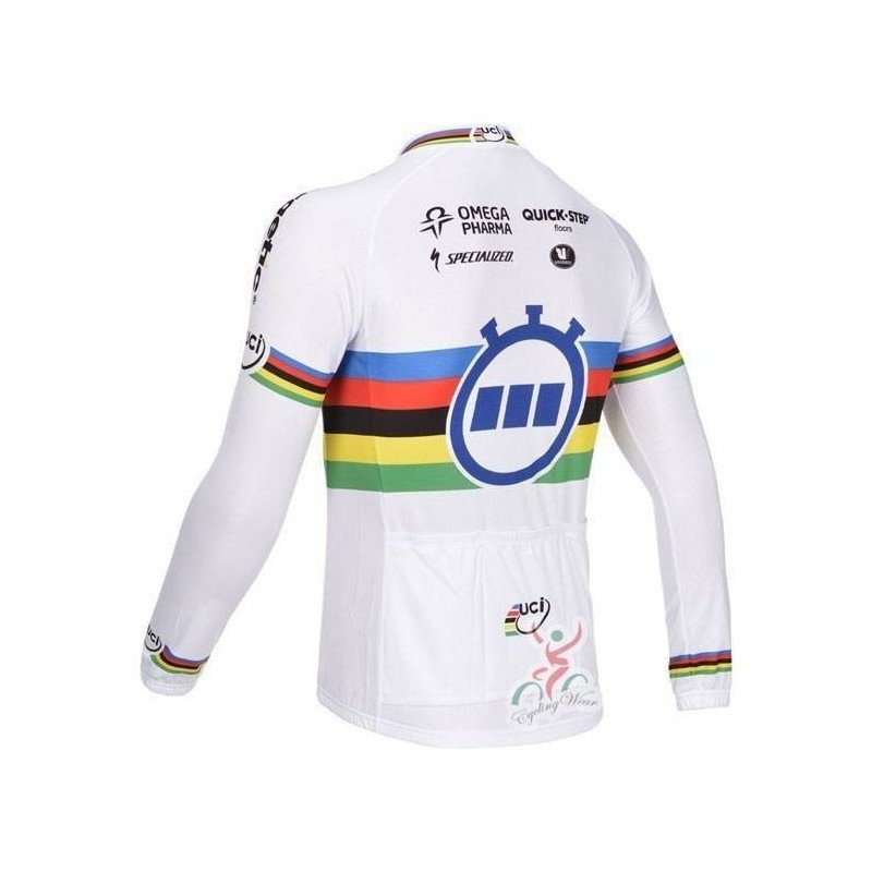 Maillot largo UCI Quick Step para ciclistas que buscan comodidad y estilo