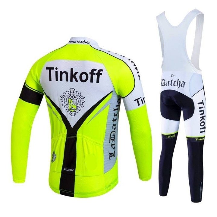 Ropa térmica de ciclismo Tinkoff Saxobank con tirantes para tus entrenos cómodos