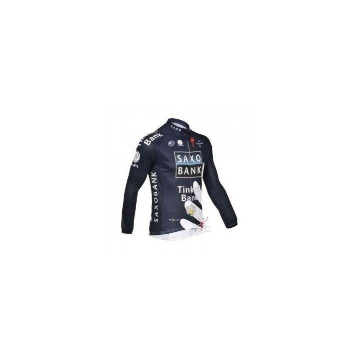 Ropa térmica de ciclismo Saxo Bank con tirantes para estar cómodo y a la moda