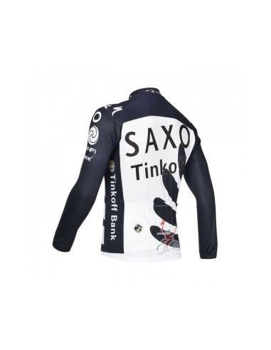 Ropa térmica de ciclismo Saxo Bank con tirantes para estar cómodo y a la moda