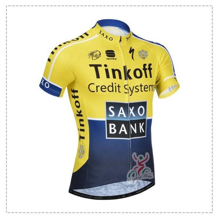 Maillot Ciclista Corto Saxo Bank: Comodidad y Estilo en Cada Pedalada