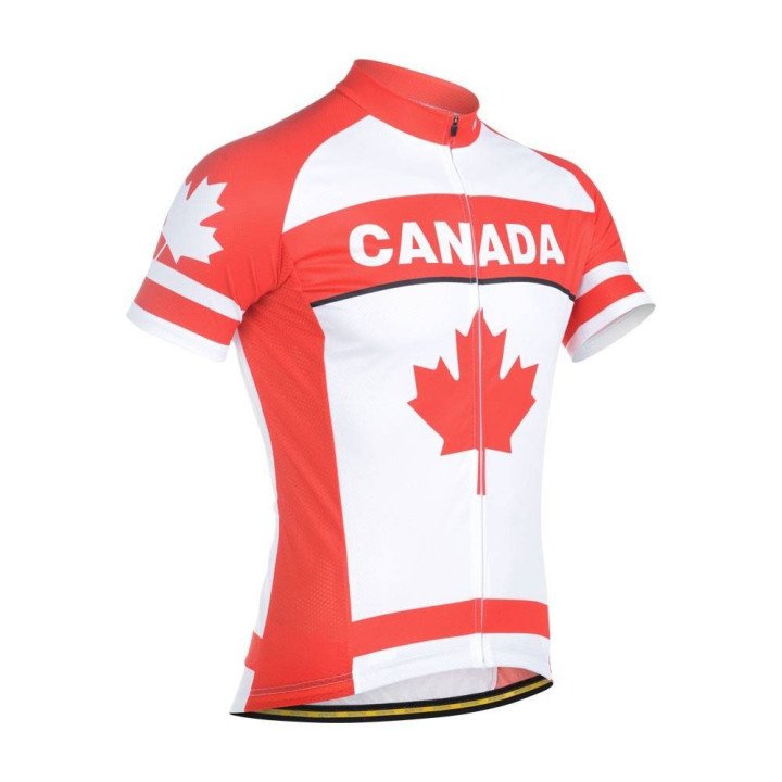 Maillot Ciclista Corto de Canadá para días cómodos y frescos