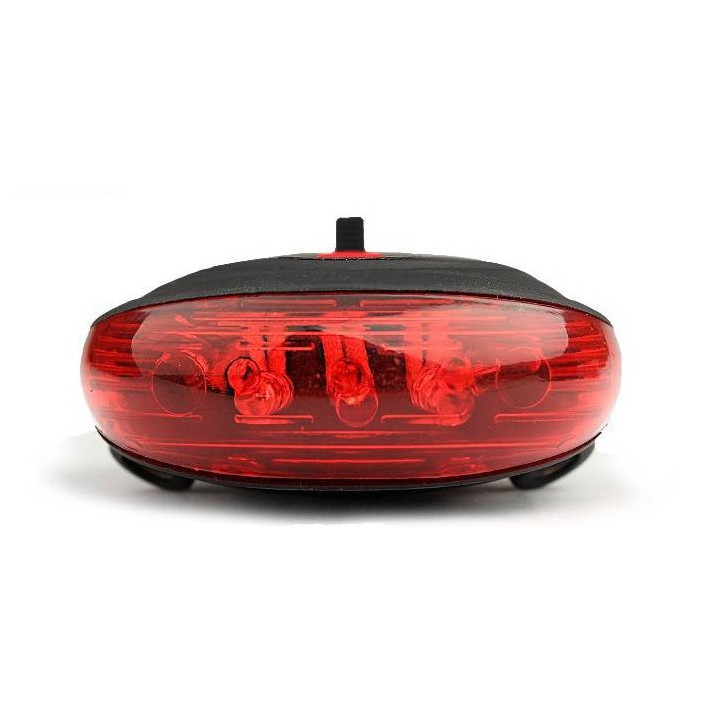 Luz LED trasera para bicicleta con 7 modos y láser para mayor seguridad