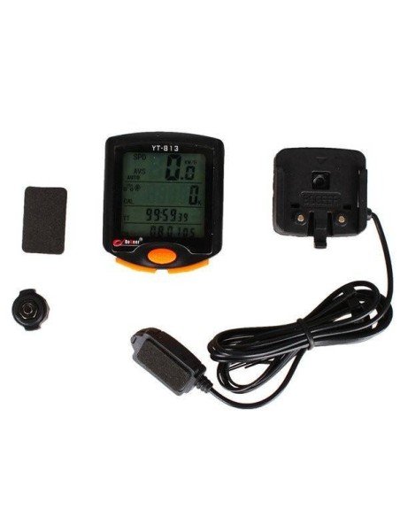 Cuentakilómetros LED para bicicleta con 24 funciones útiles