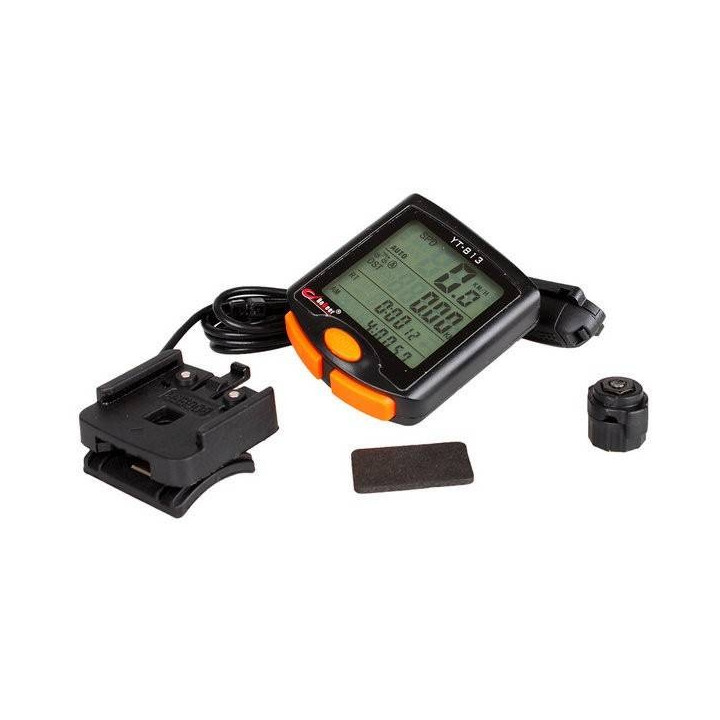 Cuentakilómetros LED para bicicleta con 24 funciones útiles